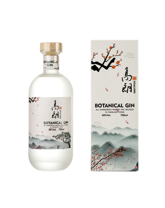 a scent - 40% and Gin gin with Goalong herbal balanced Botanical delicate